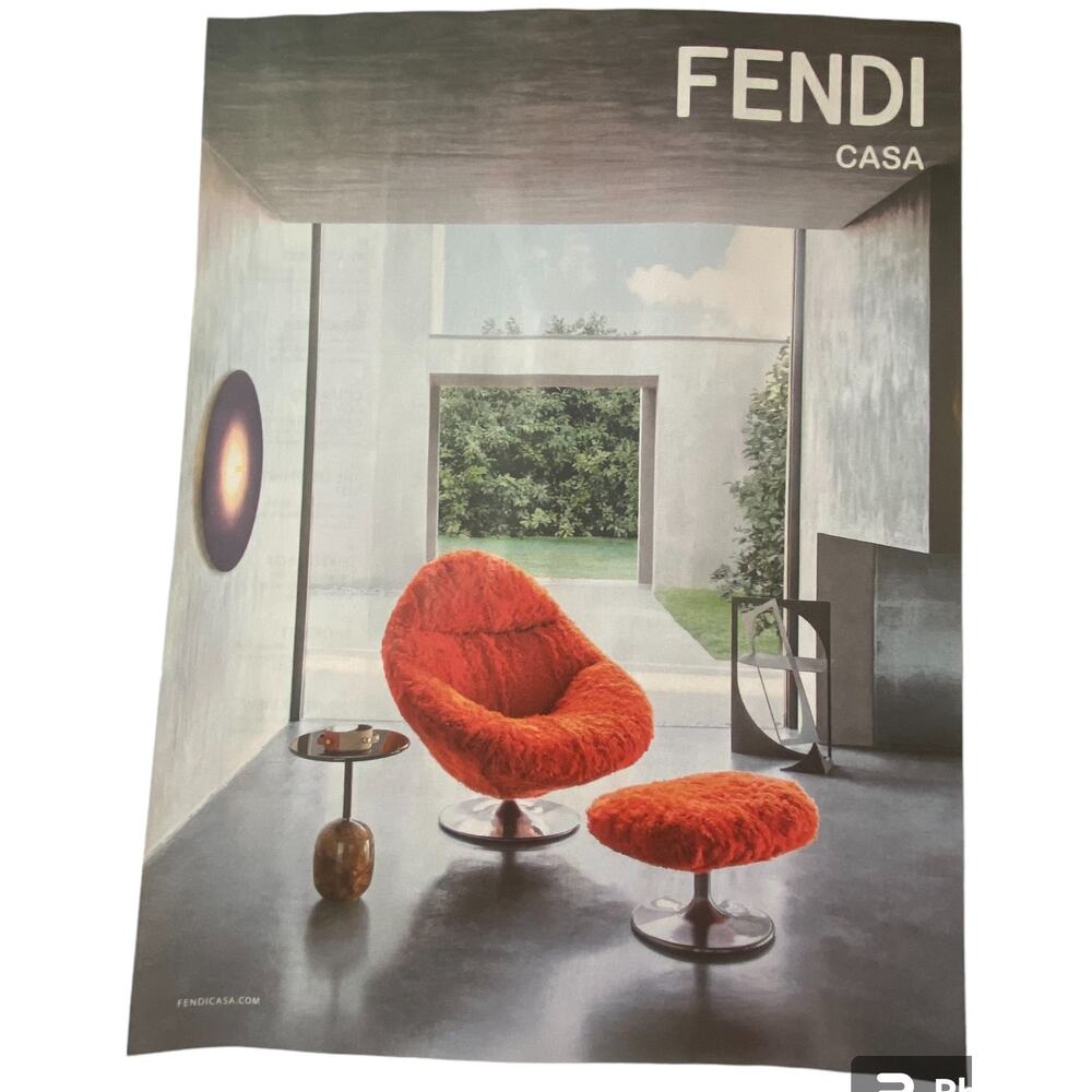 Fendi Casa Print Ad Campaign Spring 2024 8x10 Frame Ready Original Magazine